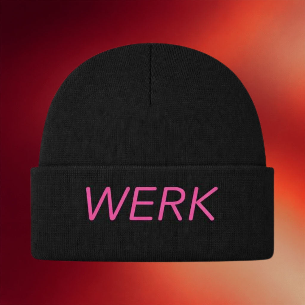 World Of Wonder Merch 2026 Werk Beanie Embroidered Black Gifts Ideas For Besties - Merchluma