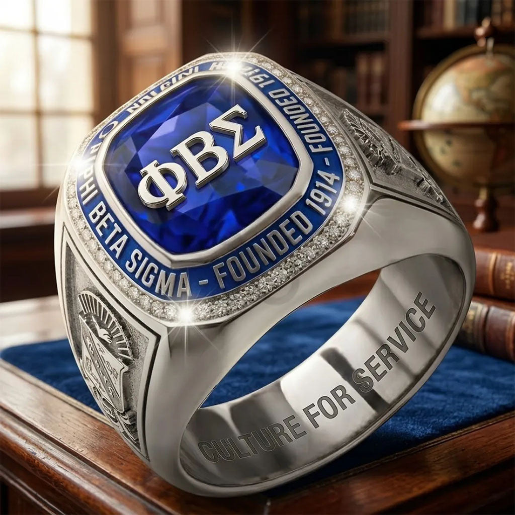 Phi Beta Sigma Culture For Service Ring PBS Fraternity Merch Best Gift For Fathers - Merchluma