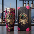 Penrith Panthers 60th Anniversary Tie-Dye Stanley Tumbler Penrith Panthers Merch Gift For Fans - Merchluma