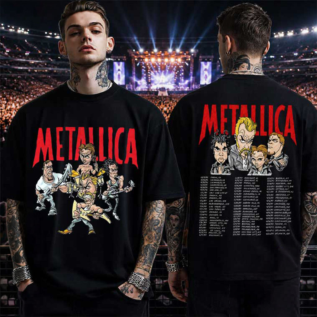 Metallica Poor Touring Me Music Tour Vintage Graphic 1996 T-Shirt Metallica Merch Band Fan Gift - Merchluma
