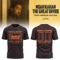 Noah Kahan North American The Great Divide Tour T-Shirt Noah Kahan Merch 2026 Music Fan Gear - Merchluma