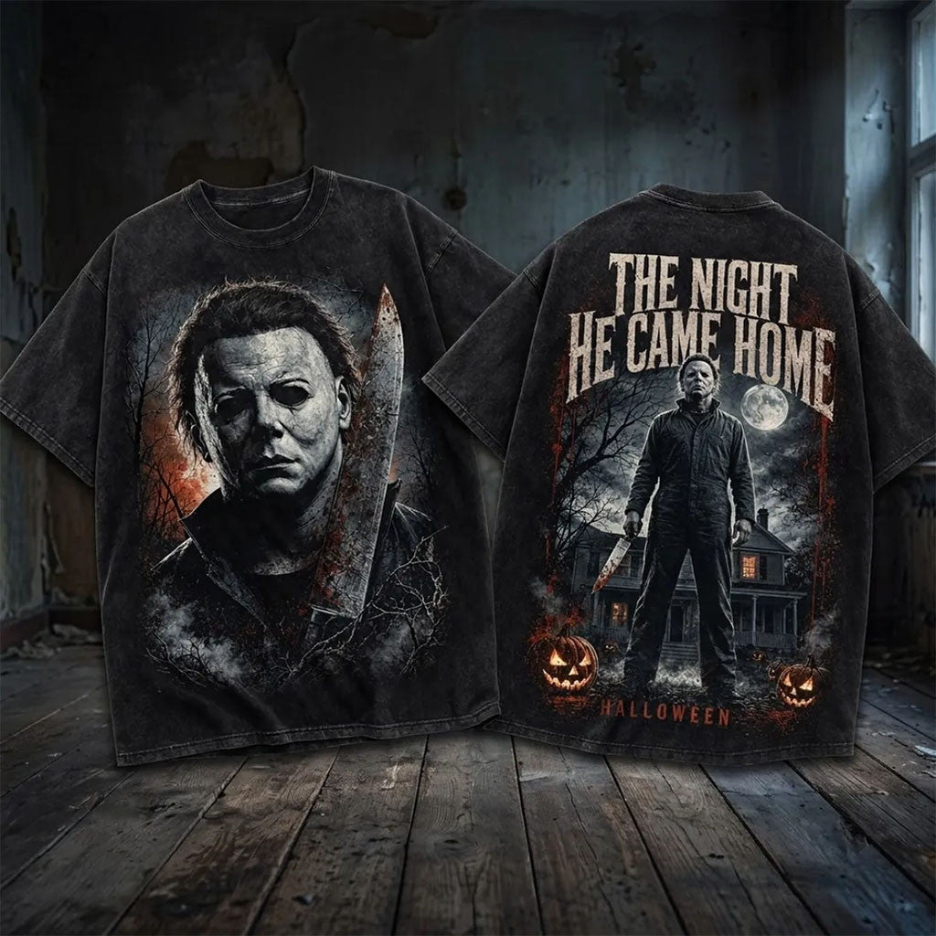 Michael Myers Halloween Horror Movie T-Shirt 2026 The Night He Came Home Shirt Fan Merch - Merchluma
