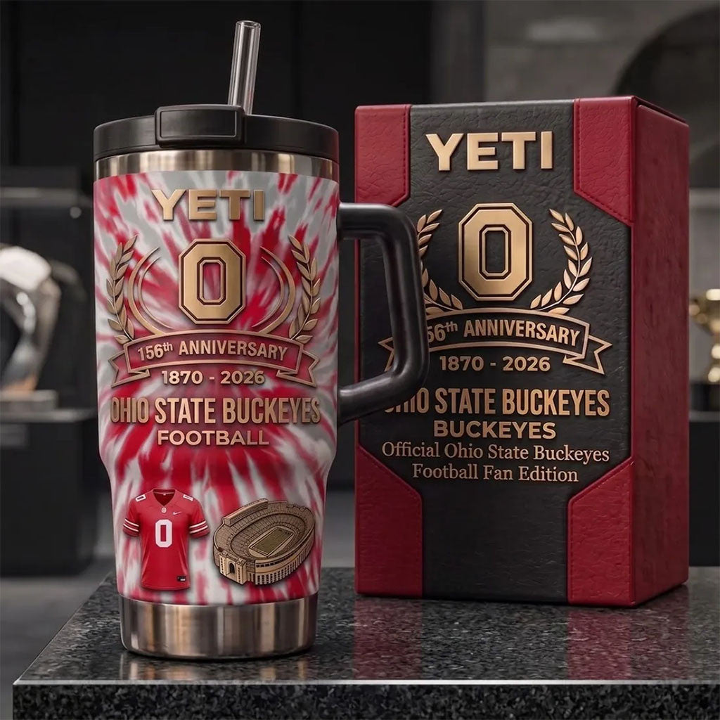Ohio State Buckeyes 156th Anniversary Stanley Tumbler 2026 Buckeyes Merch Football Lover Gifts - Merchluma