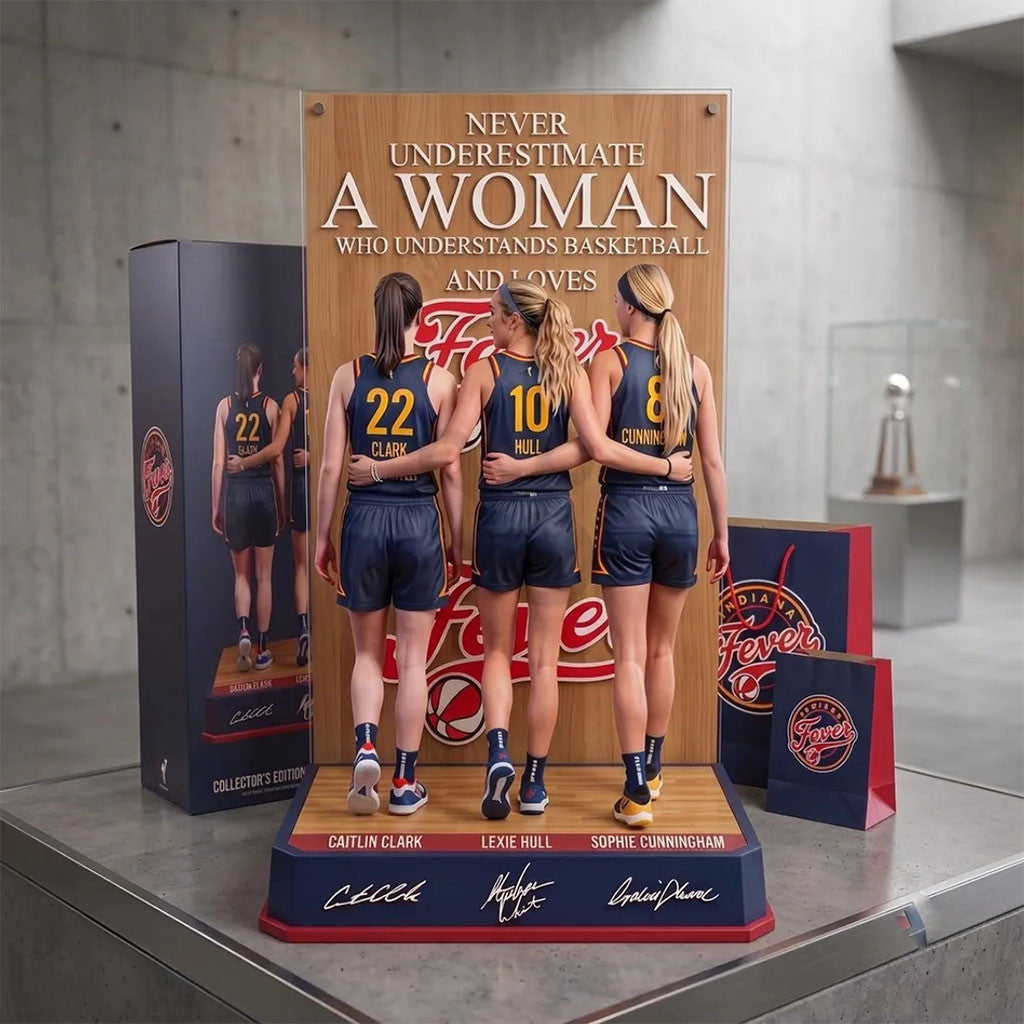 Indiana Fever Caitlin Clark Lexie Hull Acrylic Plaque Indiana Fever Merch Basketball Fan Decor - Merchluma