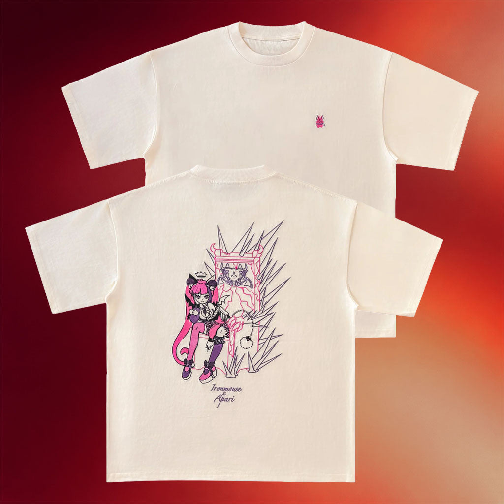 Ironmouse Merch 2026 Ironmouse Throne T-Shirt Japanese Anime Tee Anime Lover Gifts - Merchluma