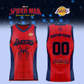 Personalized Los Angeles Lakers X Spider-Man Brand New Day 2026 Custom Jersey LA Lakers Merch - Merchluma