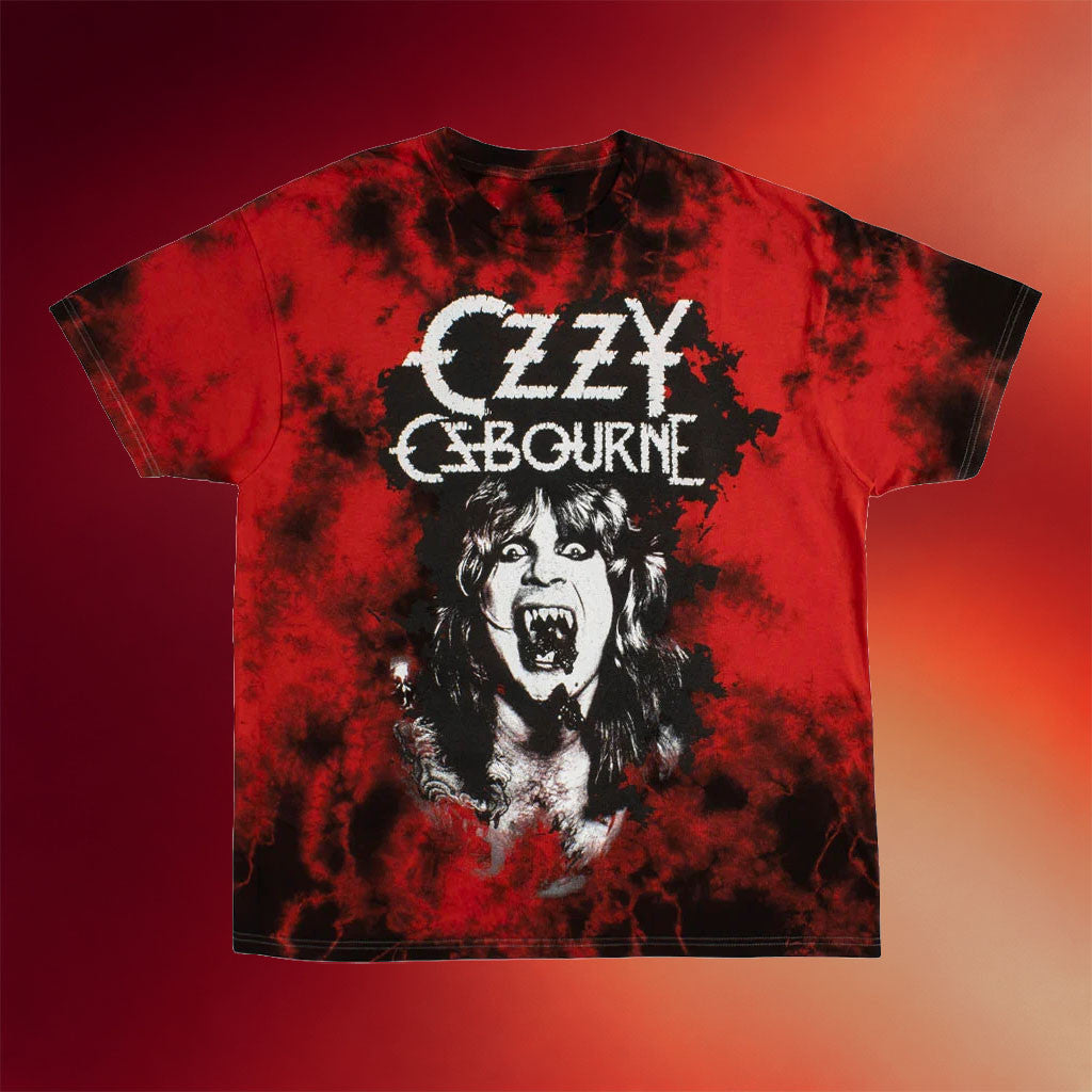Halloween Horror Nights Merch 2026 Ozzy Osbourne Tie Dye T-Shirt HHN Merch Gift For Fans - Merchluma