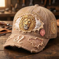 Big Leo Energy Distressed Hat Leo Zodiac Merch August Birthday Gifts Ideas - Merchluma