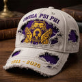 Omega Psi Phi 1911 2026 Distressed Mascot Hat OPP Fraternity Merch Present For Dad - Merchluma