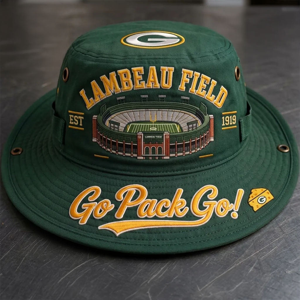 Green Bay Packers Lambeau Field Green Bucket Hat Packers Merch Gift For Football Lovers - Merchluma