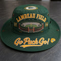 Green Bay Packers Lambeau Field Green Bucket Hat Packers Merch Gift For Football Lovers - Merchluma