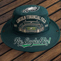 Philadelphia Eagles Lincoln Financial Field Fly Eagle Fly Bucket Hat Philly Eagles Merch - Merchluma