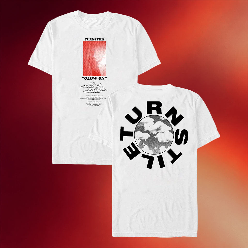 Turnstile Merch 2026 Pat Glow On White T-Shirt Turnstile Band Merch Gift For Rock Fans - Merchluma