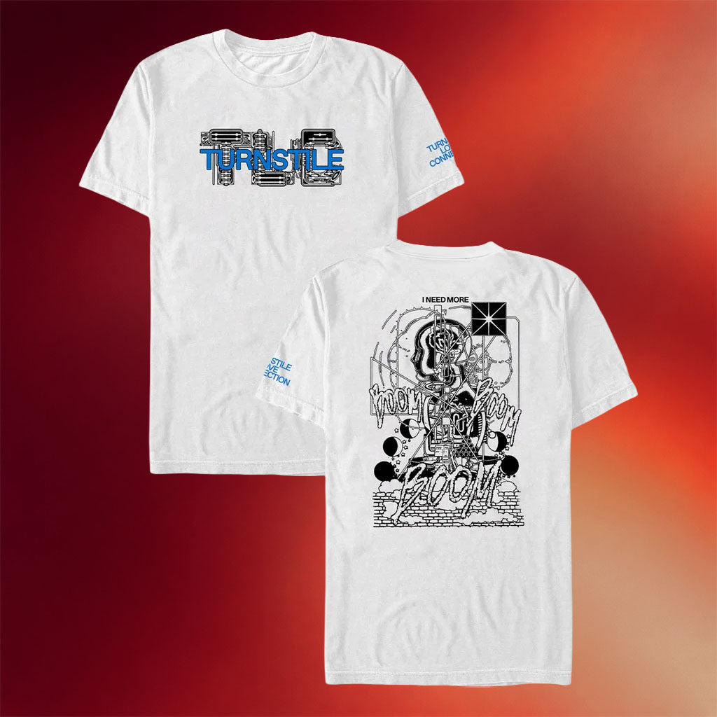 Turnstile Merch 2026 TLC Boom White T-Shirt Best Gifts For Rock Music Lovers - Merchluma