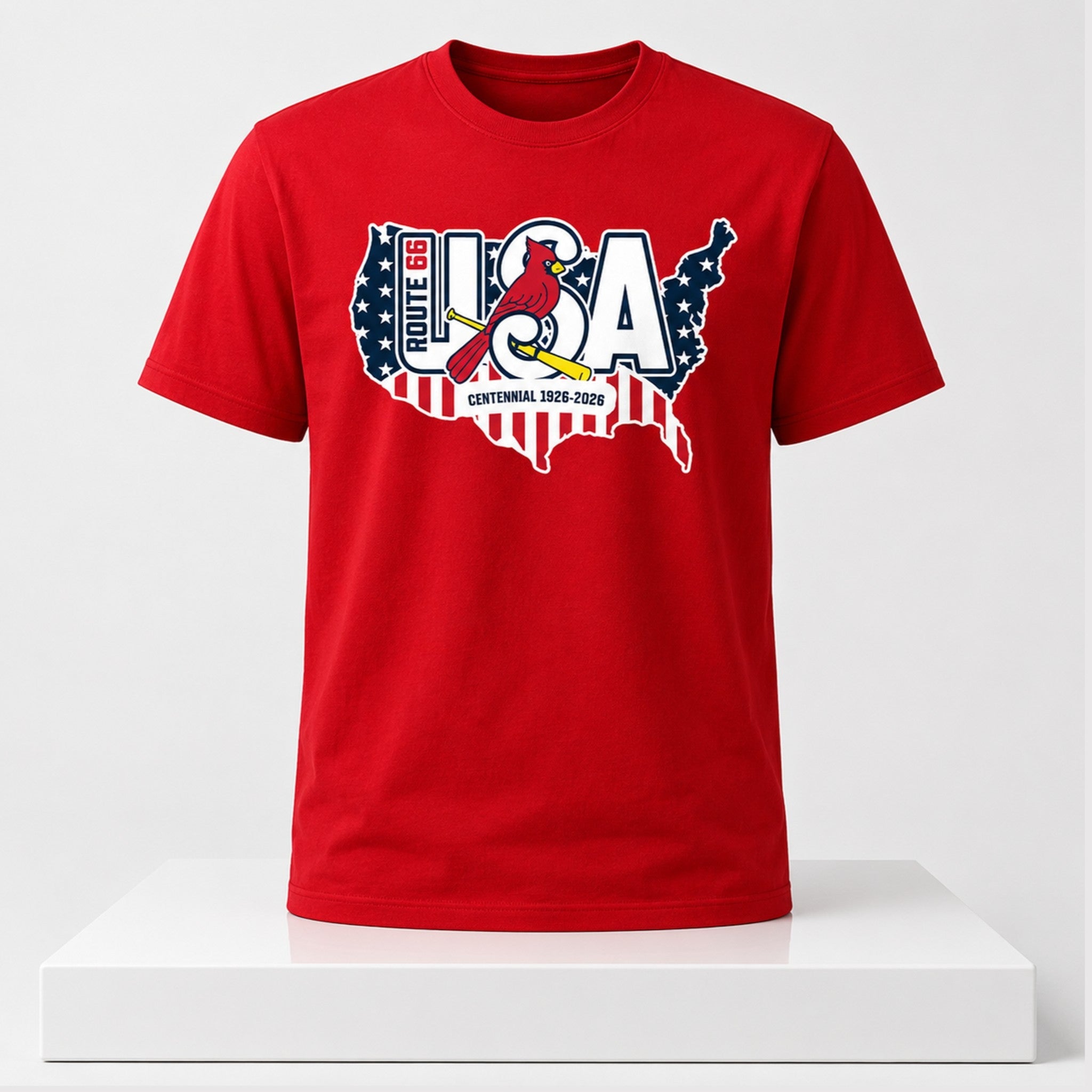 Springfield Cardinals Route 66 Shirt 2026 Cardinals Merch Gifts For Baseball Lovers - Merchluma