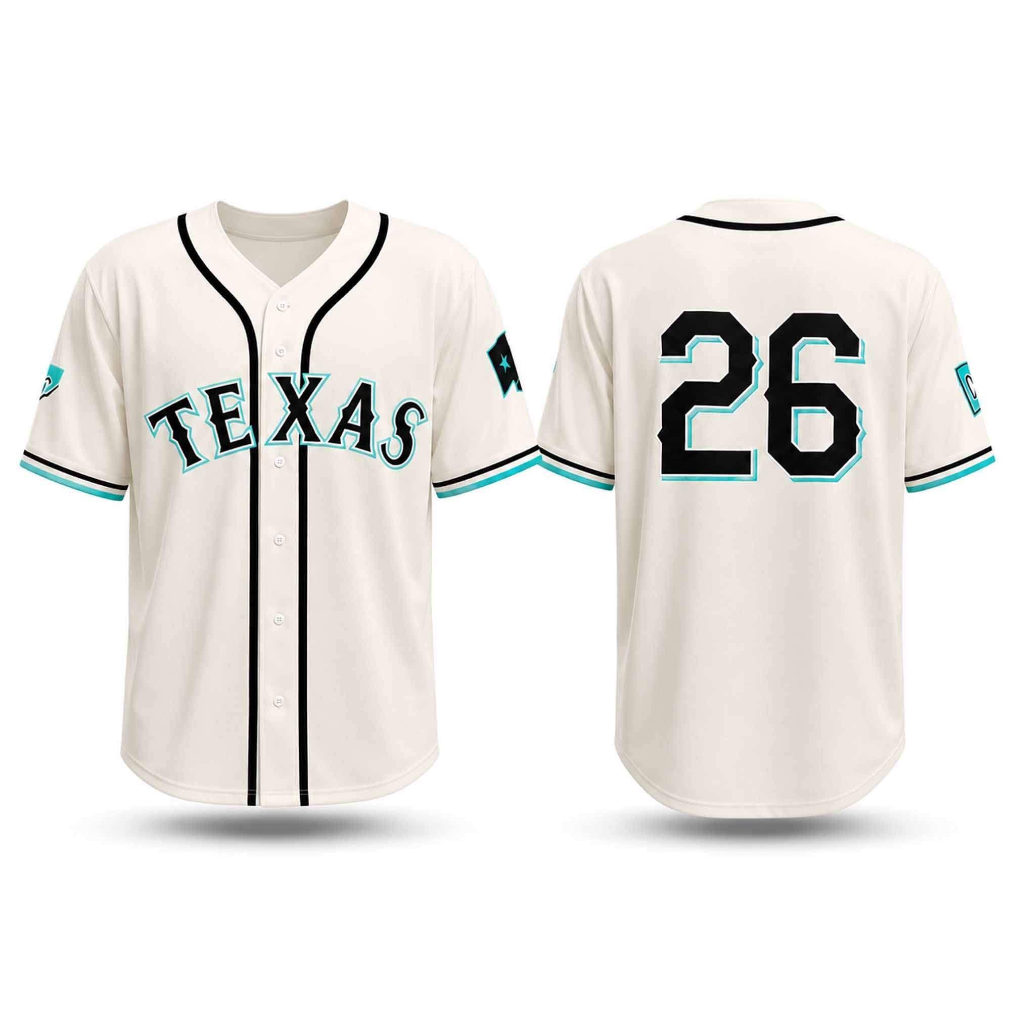 2026 Texas Rangers Dude Perfect Jersey Rangers Merch Baseball Lover Gift Ideas - Merchluma