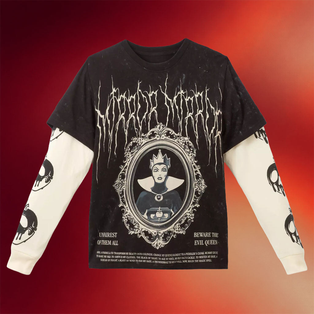 D Metal Merch 2026 Evil Queen Long Sleeve T-Shirt Snow White and the Seven Dwarfs Merch Gifts - Merchluma