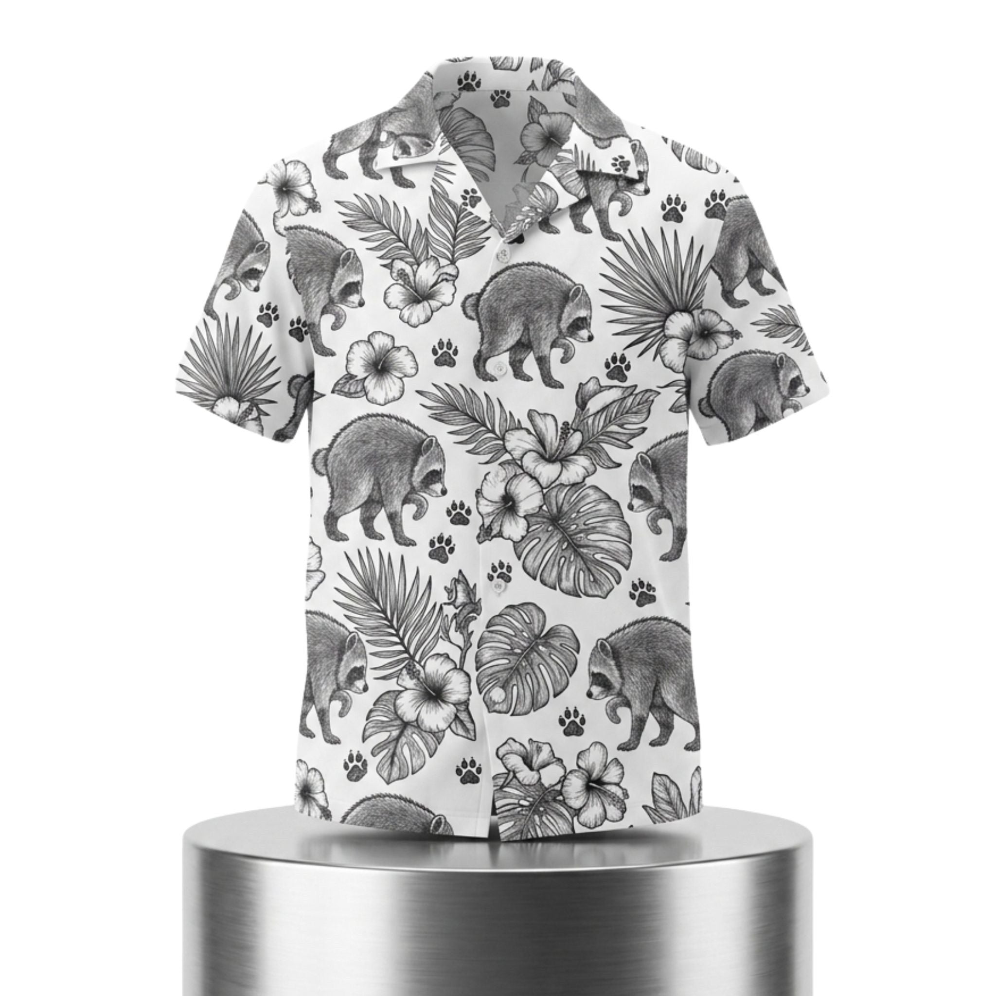Jimothy Raccoon Hawaiian Shirt Funny Animal Aloha Shirt Gifts For Summer - Merchluma