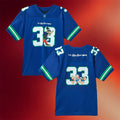 D Villains Merch 2026 The Big Bad Wolf Football Jersey Three Little Pigs Merch Gift For Brother - Merchluma