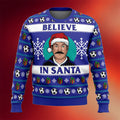 Ted Lasso Merch 2026 Believe Ted Lasso PC Ugly Christmas Sweater Believe In Satan Xmas Jumper - Merchluma