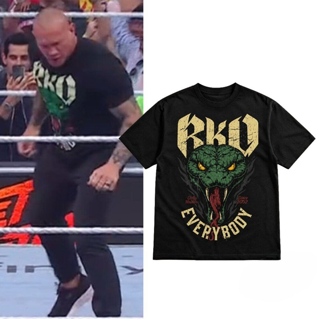 Randy Orton SummerSlam Green Viper Shirt RKO Everybody T-Shirt Wrestling Fan Gifts - Merchluma