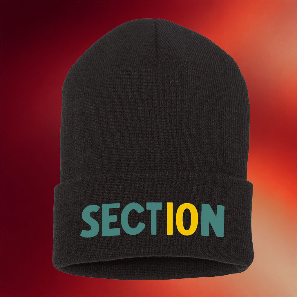 Section 10 Merch Black City Beanie Section 10 Hat Birthday Presents For Him - Merchluma