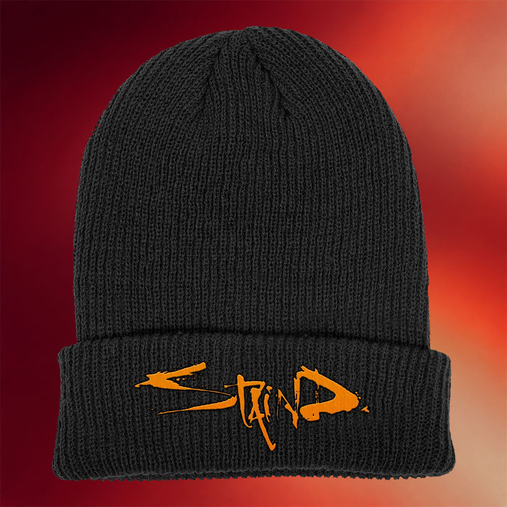 Staind Merch Orange Classic Logo Beanie Staind Hat Birthday Gifts For Music Lovers - Merchluma