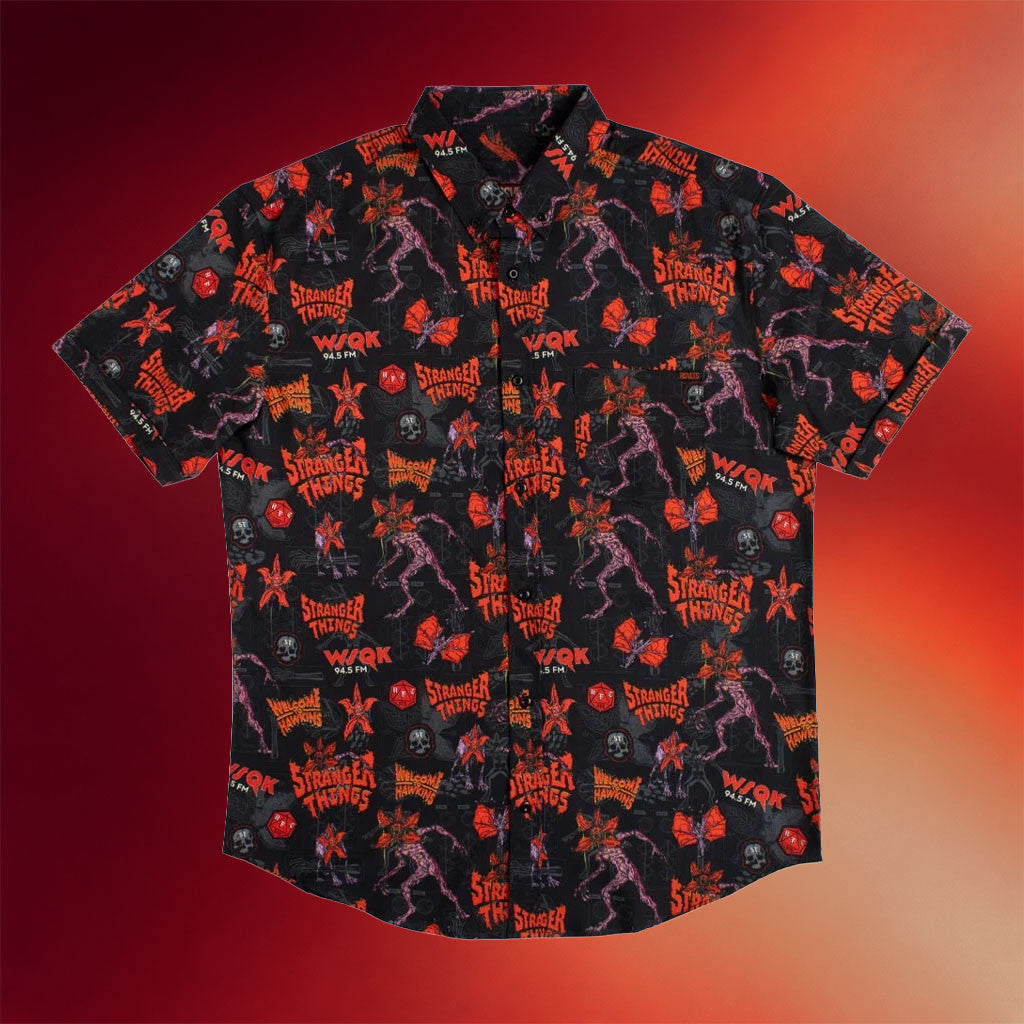 Halloween Horror Nights Merch 2026 RSVLT Stranger Things 5 Hawaiian Shirt Gift For Horror Fans - Merchluma