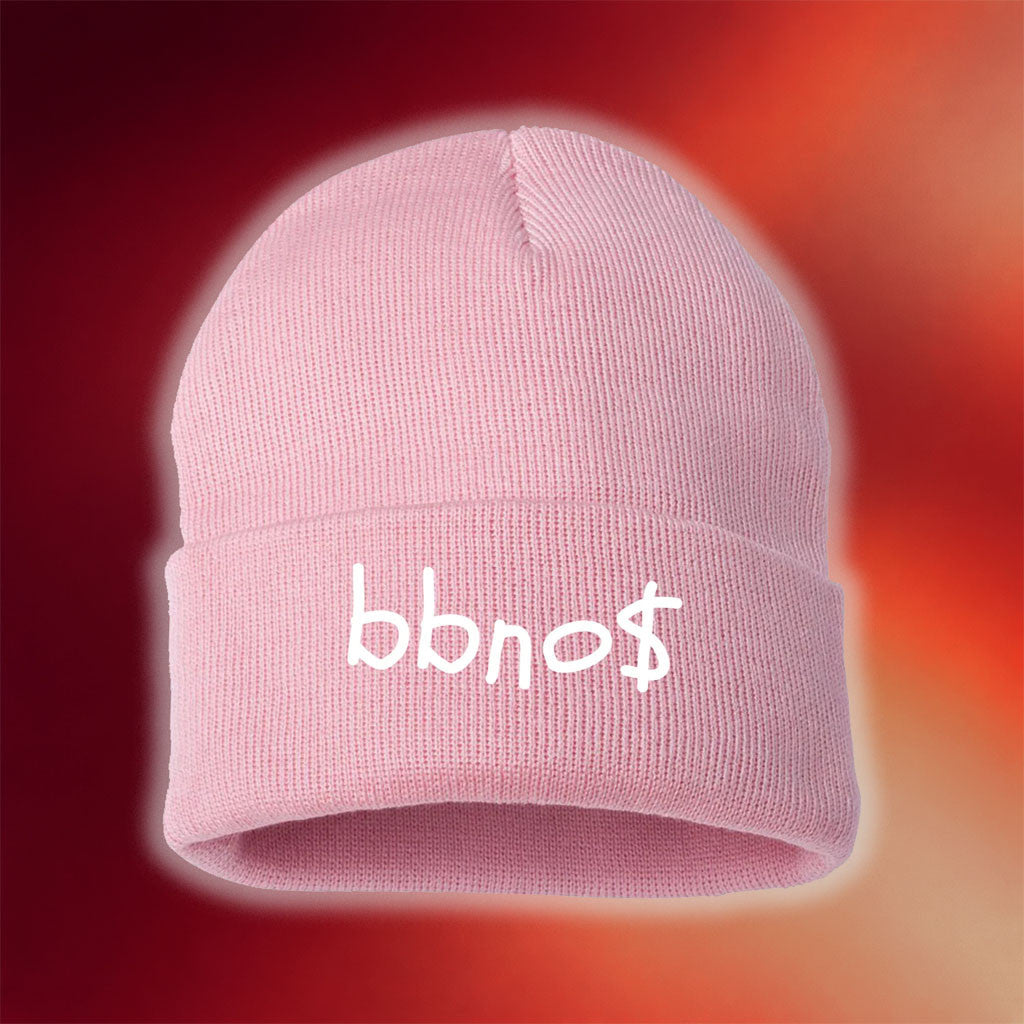 BbnoS Merch 2026 Pink Beanie Embroidered BbnoS Hat Gifts For Her - Merchluma