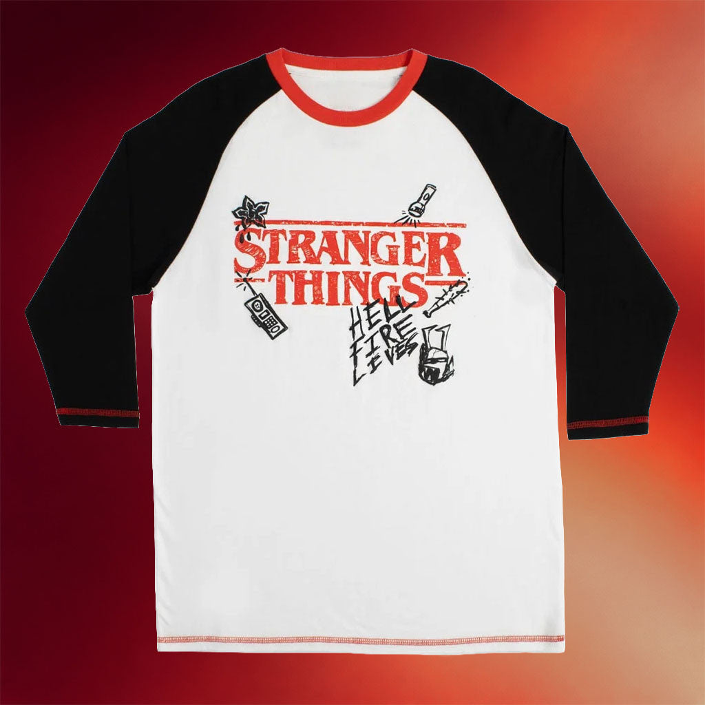 Halloween Horror Nights Merch 2026 Stranger Things 5 Hellfire Lives Raglan Shirt HHN Merch - Merchluma