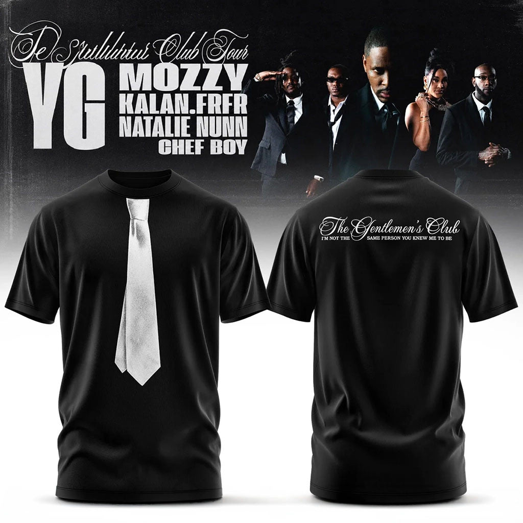 The Gentlemen's Club Tour T-Shirt YG Merch Best Gifts For Music Lovers - Merchluma