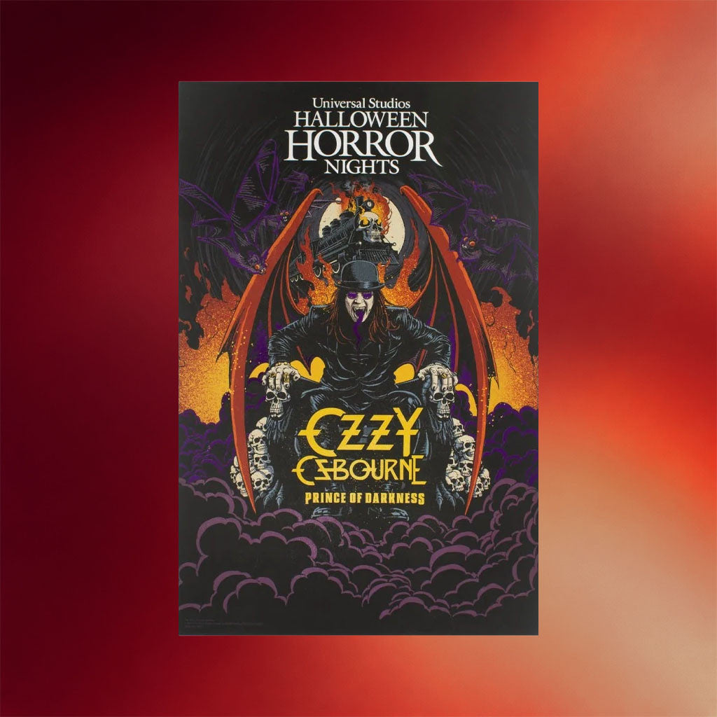 Halloween Horror Nights Merch 2026 Ozzy Osbourne Poster Prince Of Darkness Poster Wall Decor - Merchluma