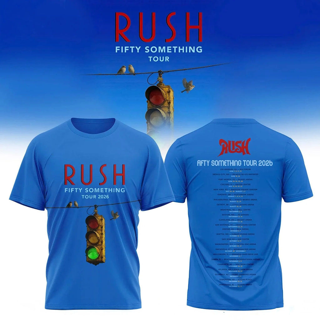 RUSH Fifty Something Tour 2026 T-Shirt RUSH Merch Presents For Him - Merchluma