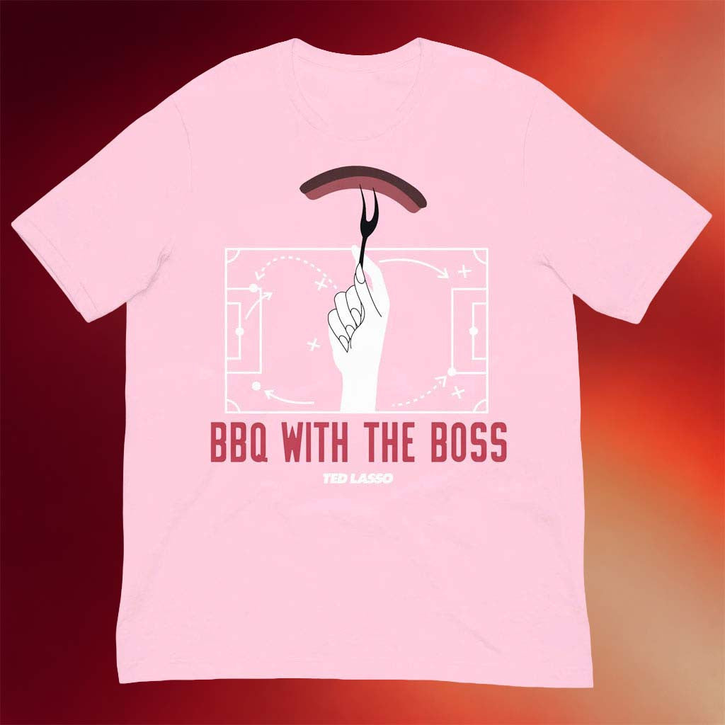 Ted Lasso Merch 2026 Ted Lasso Sports T-Shirt BBQ With The Boss Shirt Gift For Sisters - Merchluma