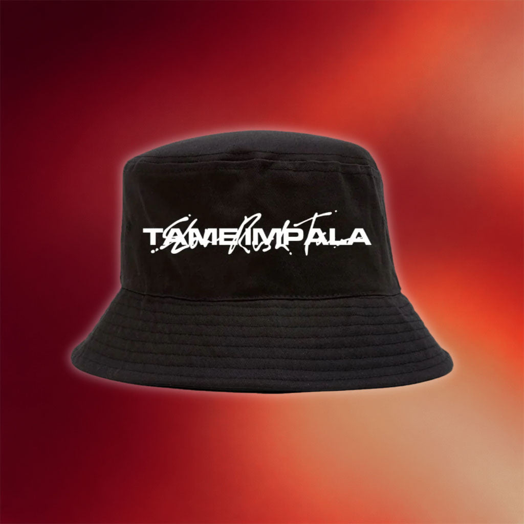 Tame Impala Merch Slow Rush Black Bucket Hat Best Birthday Gift For Husband - Merchluma