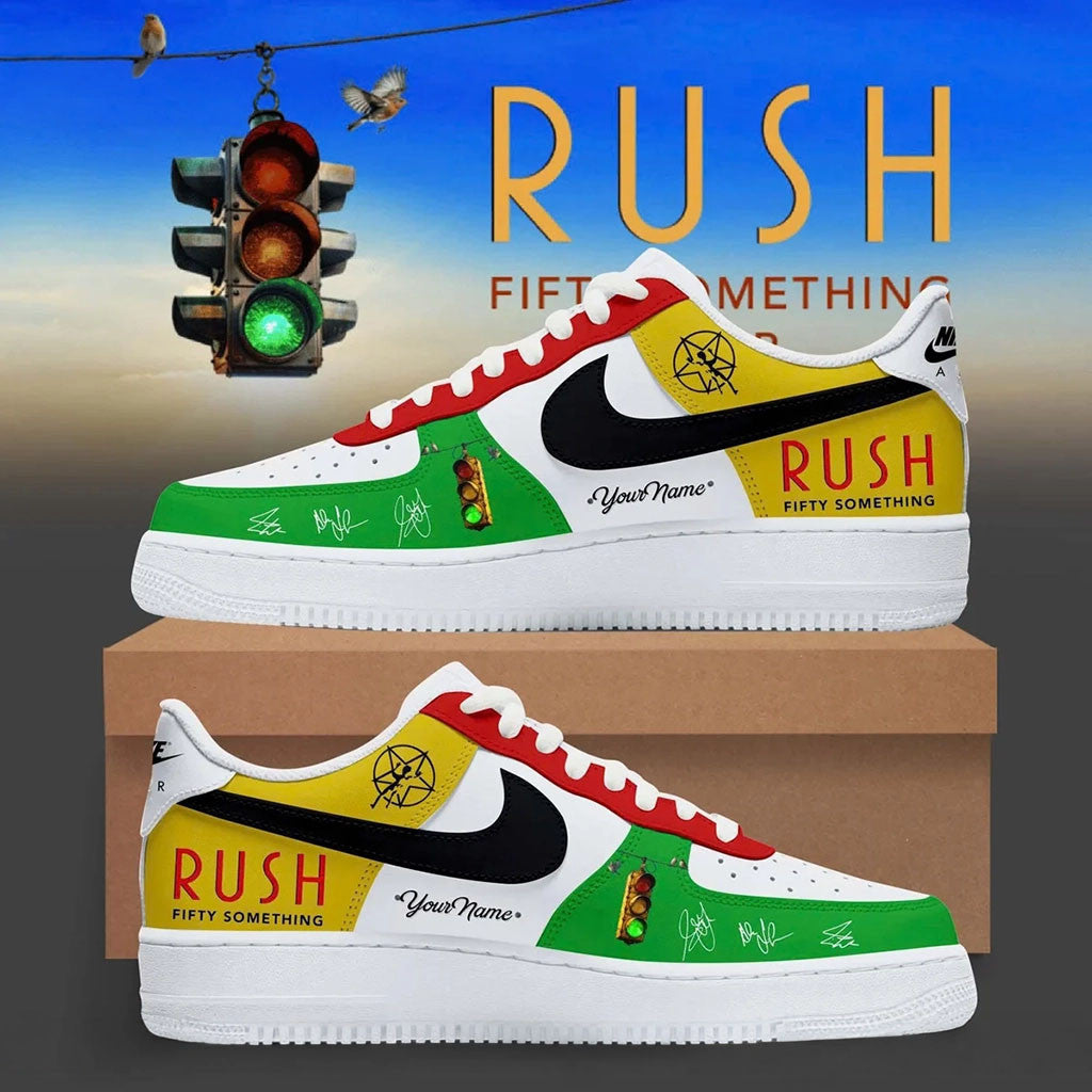 Custom RUSH Fifty Something Tour 2026 Sneakers RUSH Merch Presents For Boyfriend - Merchluma