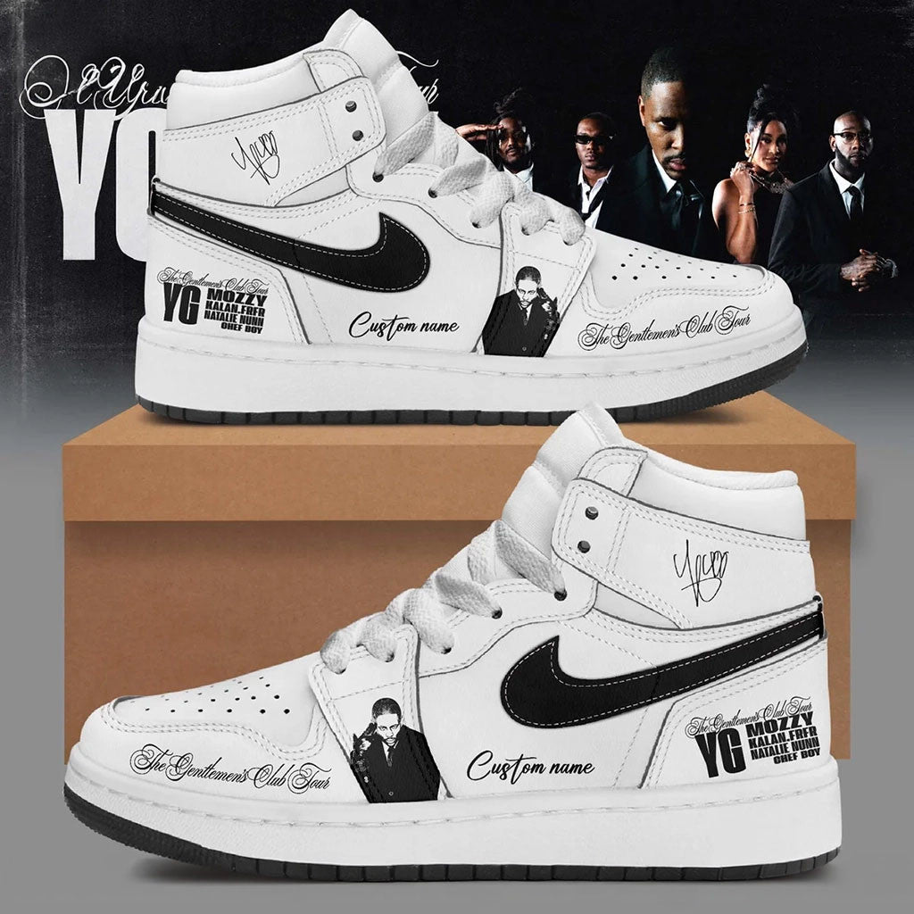 Personalized The Gentlemen's Club Tour Sneakers YG Merch Gifts For Brother - Merchluma