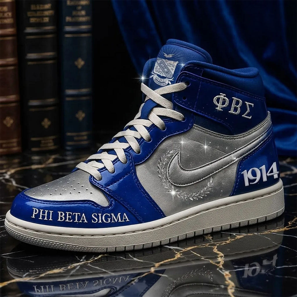 Phi Beta Sigma 1914 Shoes Sneakers PBS Fraternity Merch Gift For Brothers - Merchluma