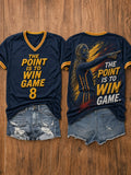 Sophie Cunningham Pointing V-Neck Shirt The Point Is To Win Games T-Shirt Indiana Fever Merch - Merchluma