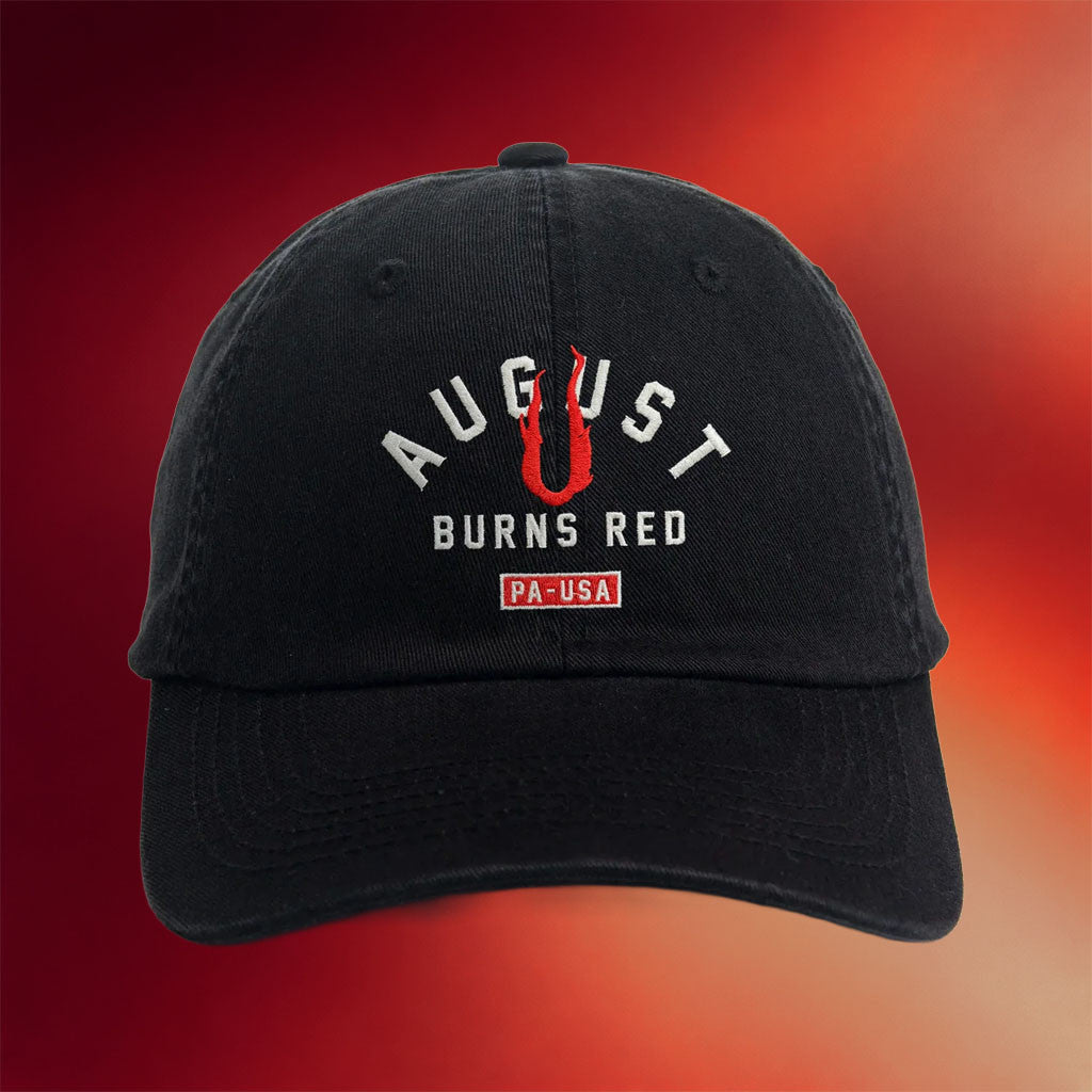 August Burns Red Merch 2026 Black Embroidered Logo Hat Gifts Ideas For Music Lovers - Merchluma