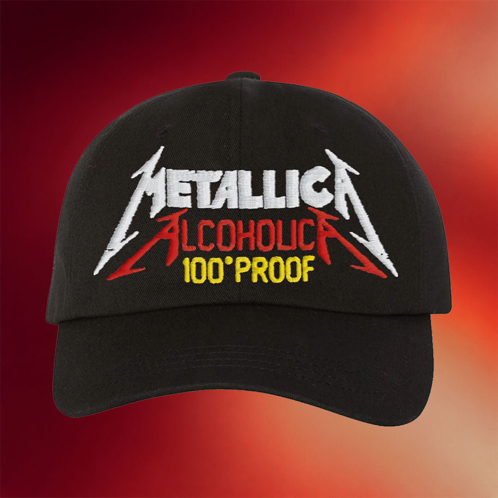 Beyond Human Merch 2026 Metallica Hundred Proof Hat Embroidered Best Gift For Band Fans - Merchluma