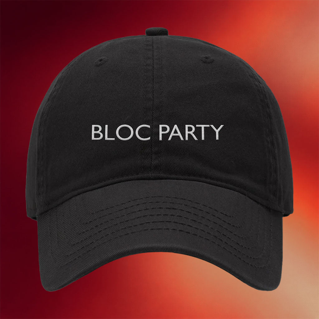 Bloc Party Merch 2026 Black Logo Hat Embroidered Bloc Party Hat Gifts For Rock Fans - Merchluma