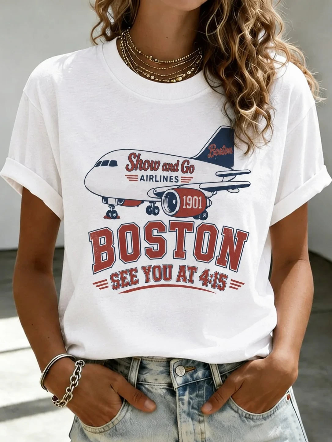 Boston Red Sox Merch Boston See You At 4 15 T-Shirt Baseball Fan Apparel Her Gifts - Merchluma