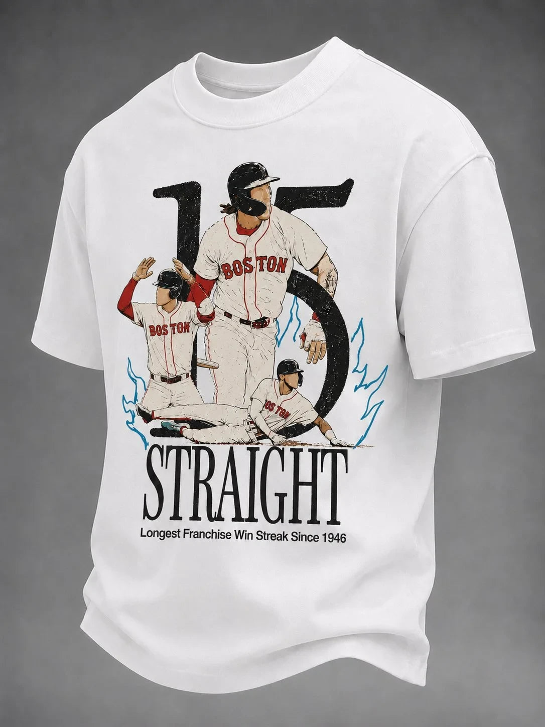 Boston Red Sox Merch Straight Longest Franchise Win Streak Since 1946 T-Shirt Gifts For Fan - Merchluma