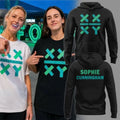 Sophie Cunningham Merch Indiana Fever Thank You Sophie For Speaking Up For Girls Black Hoodie - Merchluma
