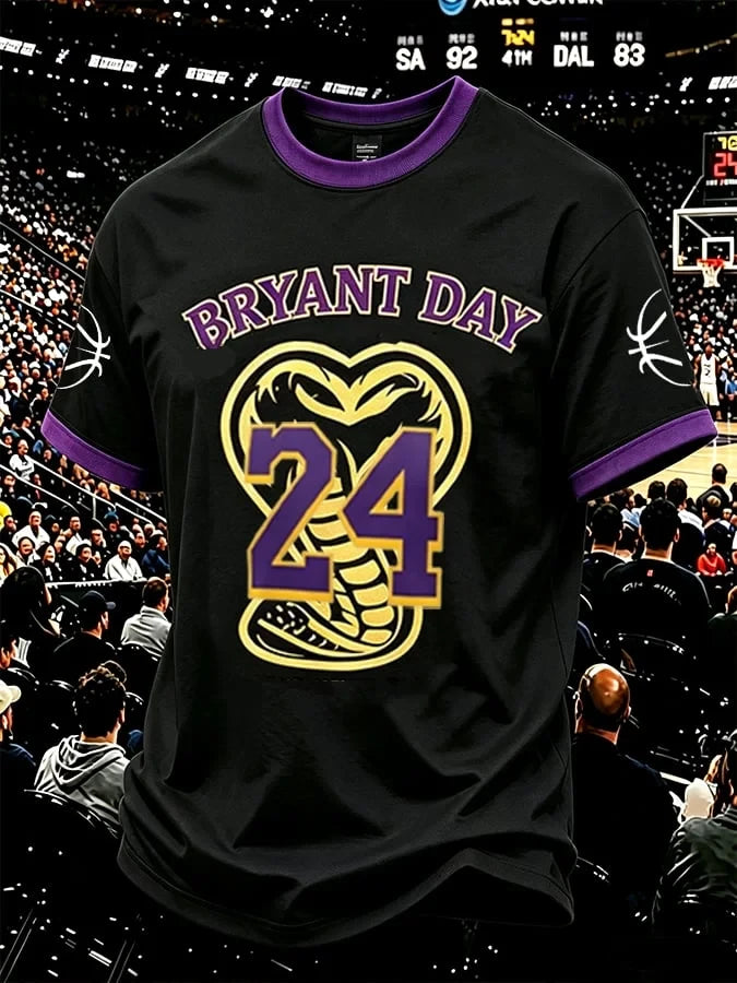 Los Angeles Lakers Kobe Bryant #24 Basketball T-Shirt LA Lakers Merch Gifts For Fans - Merchluma