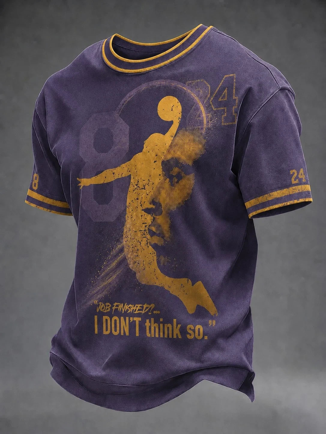 Los Angeles Lakers Kobe Bryant #24 Basketball Shirt Lakers Merch Job Finished I Don't think So - Merchluma