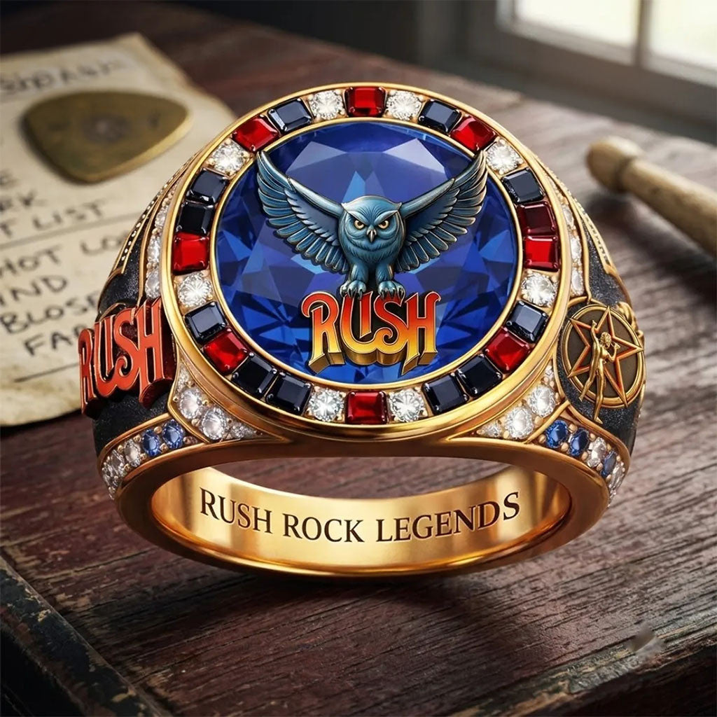 Rush Rock Band Legends Ring Rush Merch Birthday Gift For Husband - Merchluma