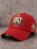 San Francisco 49ers Merch 80Th Anniversary Red Wave Forever Hat Gifts For Football Fan - Merchluma