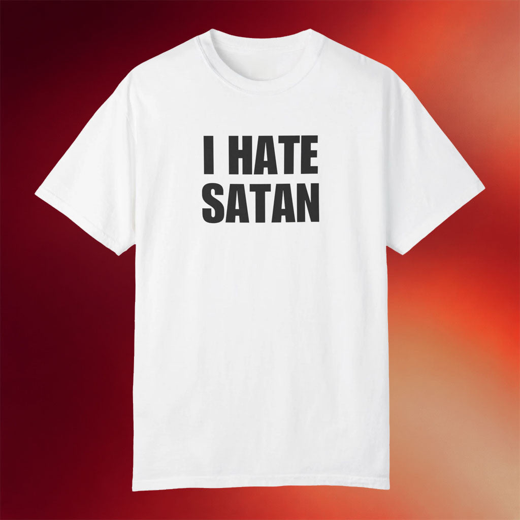 Bryce Crawford Merch 2026 I Hate Satan White T-Shirt Christian Shirt Special Gift For Father - Merchluma